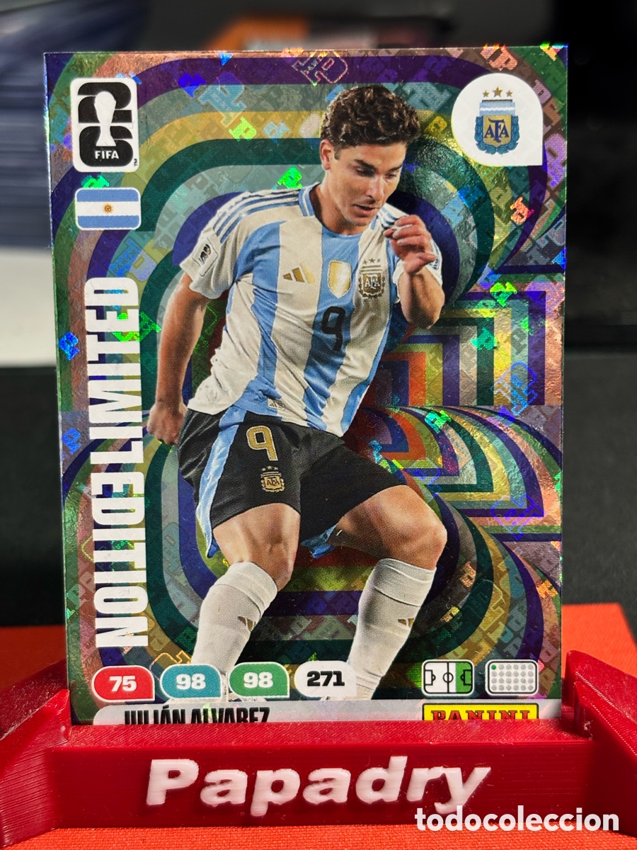 Cromos de F&uacute;tbol: JULIAN ALVAREZ - ARGENTINA LIMITED EDITION FIFA WORLD CUP 2026 PANINI ADRENALYN