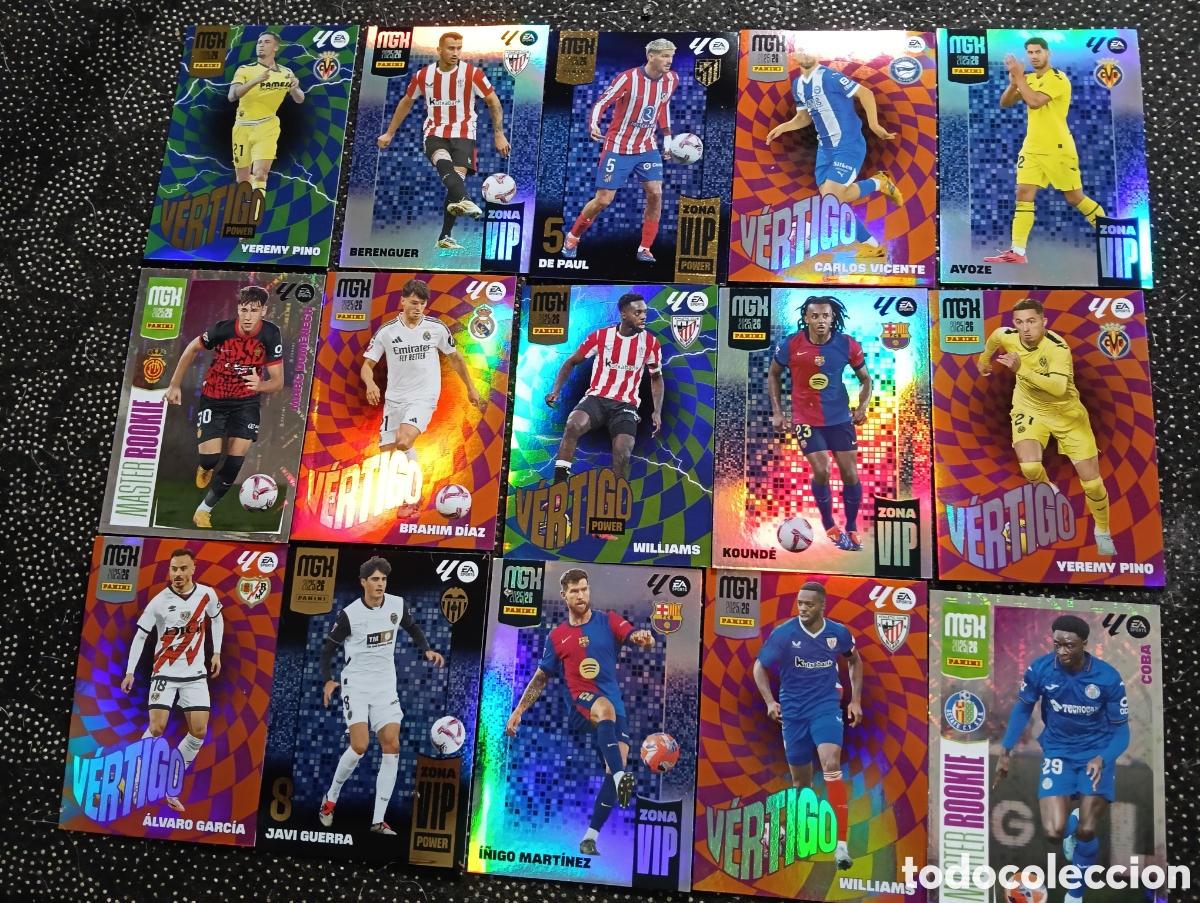 Cromos de F&uacute;tbol: Lote de 15 cromos diferentes liga 2025-26 nuevos