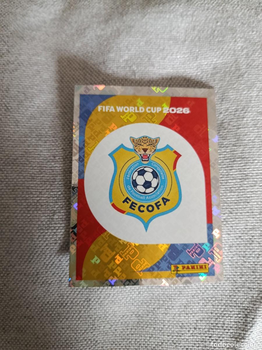 Cromos de F&uacute;tbol: Panini Mundial 2026 Estados Unidos-Mexico. 1- Escudo. Congo. Nunca pegado.