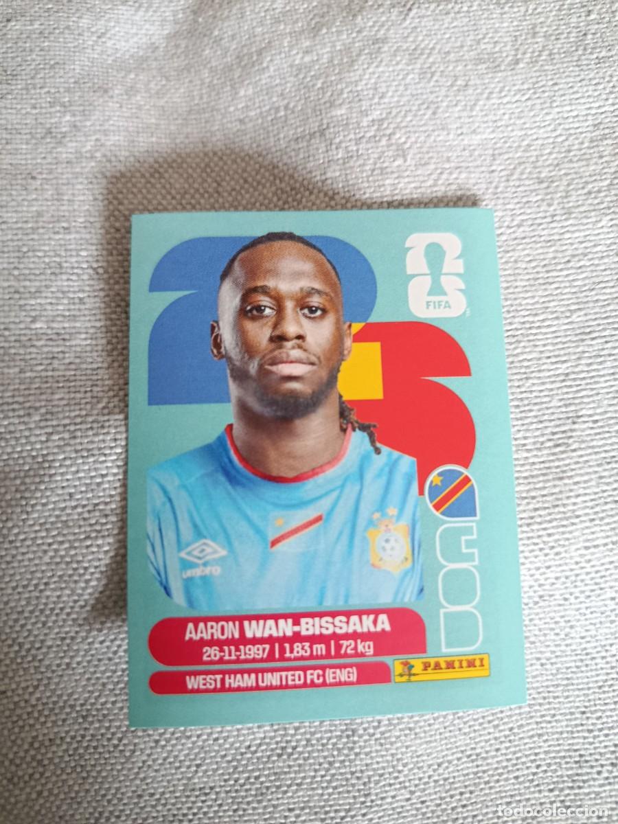 Cartes &agrave; collectionner de Football: Panini Mundial 2026 Estados Unidos-Mexico. 3- Wan-Bisaaka. Congo. Nunca pegado.