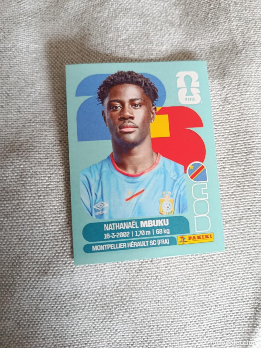 Cromos de F&uacute;tbol: Panini Mundial 2026 Estados Unidos-Mexico. 20- Mbuku. Congo. Nunca pegado.