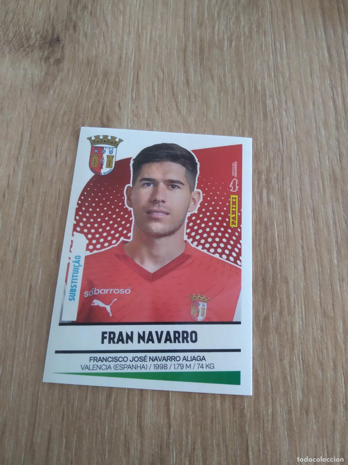 Cromos de F&uacute;tbol: 112 BIS FRAN NAVARRO BRAGA CROMO FUTBOL PANINI LIGA PORTUGAL 2024-2025 FUTEBOL 24-25 LIGA BETCLIC