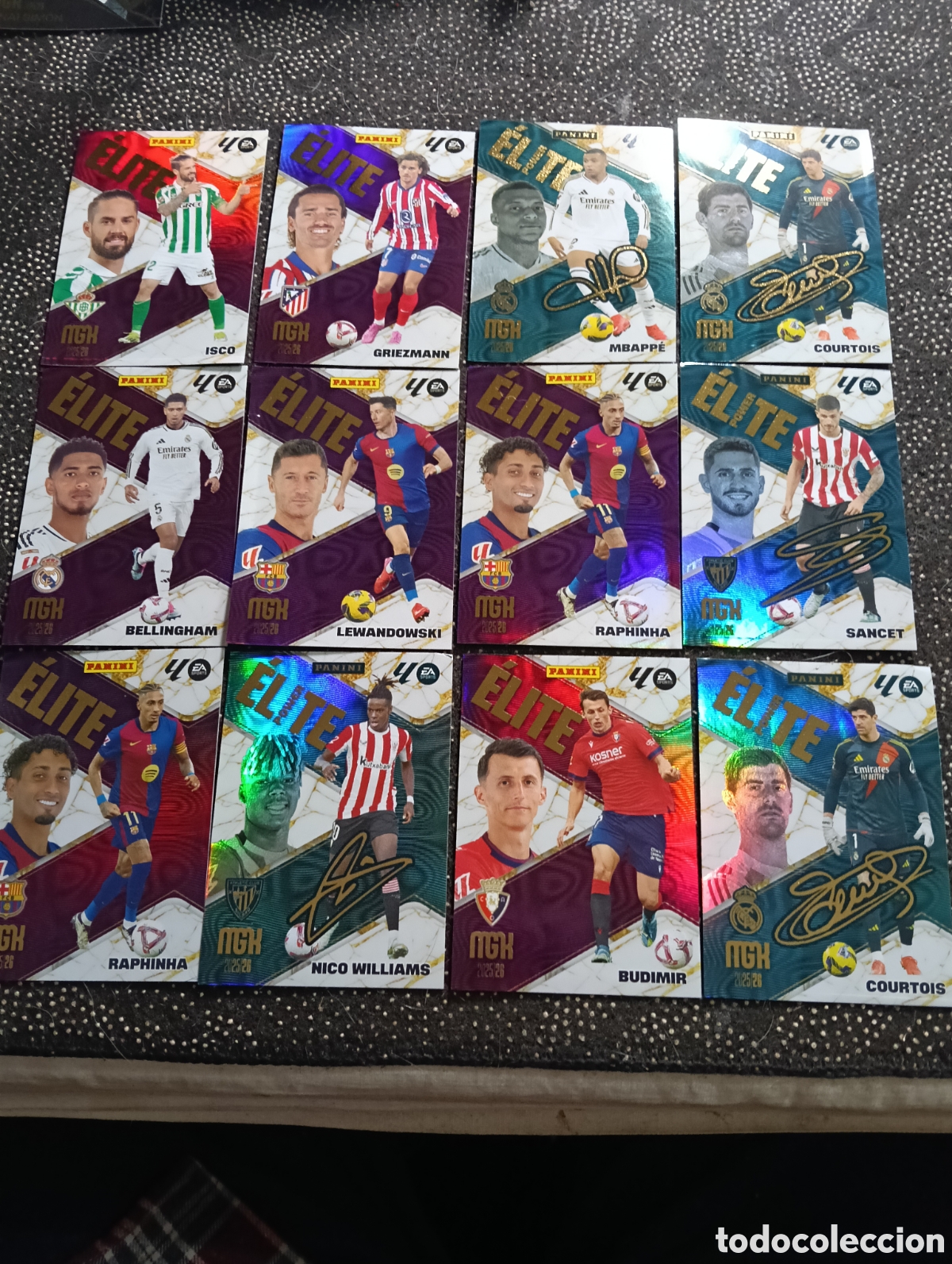 Cromos de F&uacute;tbol: Lote de 12 cromos diferentes liga 2025-26 nuevos