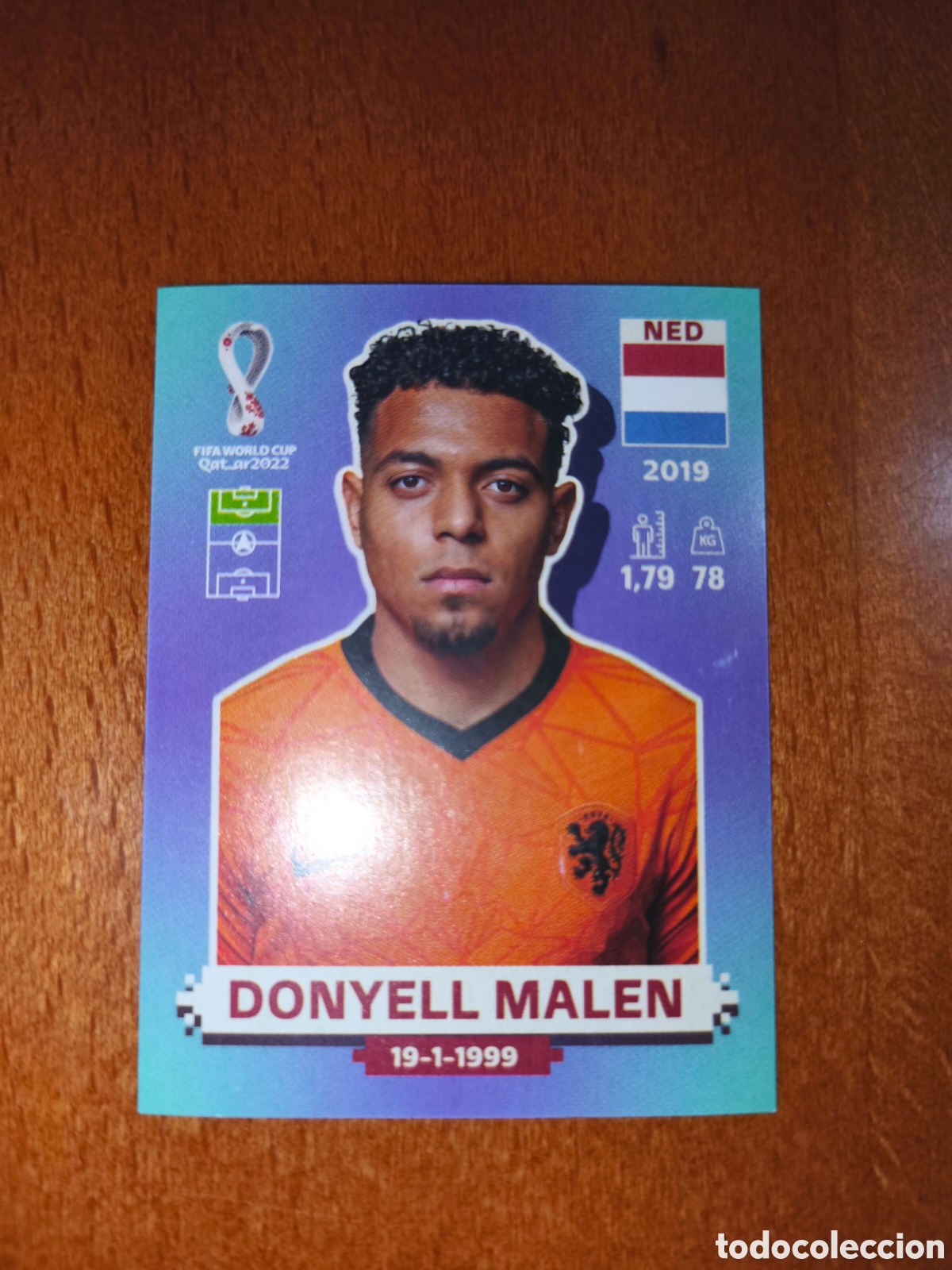 Cromos de F&uacute;tbol: Donyell Malen NED 20 Fifa World Cup Qatar 2022 Holanda
