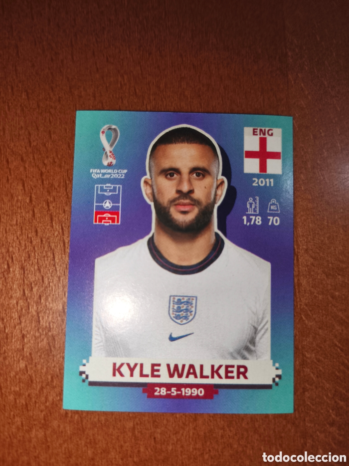 Cromos de F&uacute;tbol: Kyle Walker ENG 10 Fifa World Cup Qatar 2022 Inglaterra