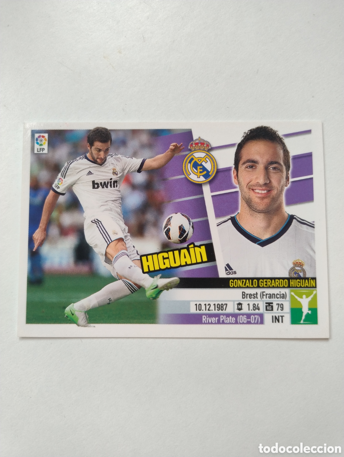 Cromos de F&uacute;tbol: 14 B - Higua&iacute;n - Real Madrid - Liga Este 2013 - 2014