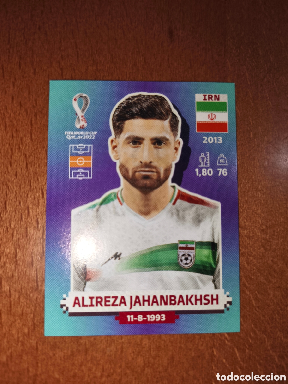 Cromos de F&uacute;tbol: Alireza Jahanbakhsh IRN 15 Fifa World Cup Qatar 2022 Ir&aacute;n