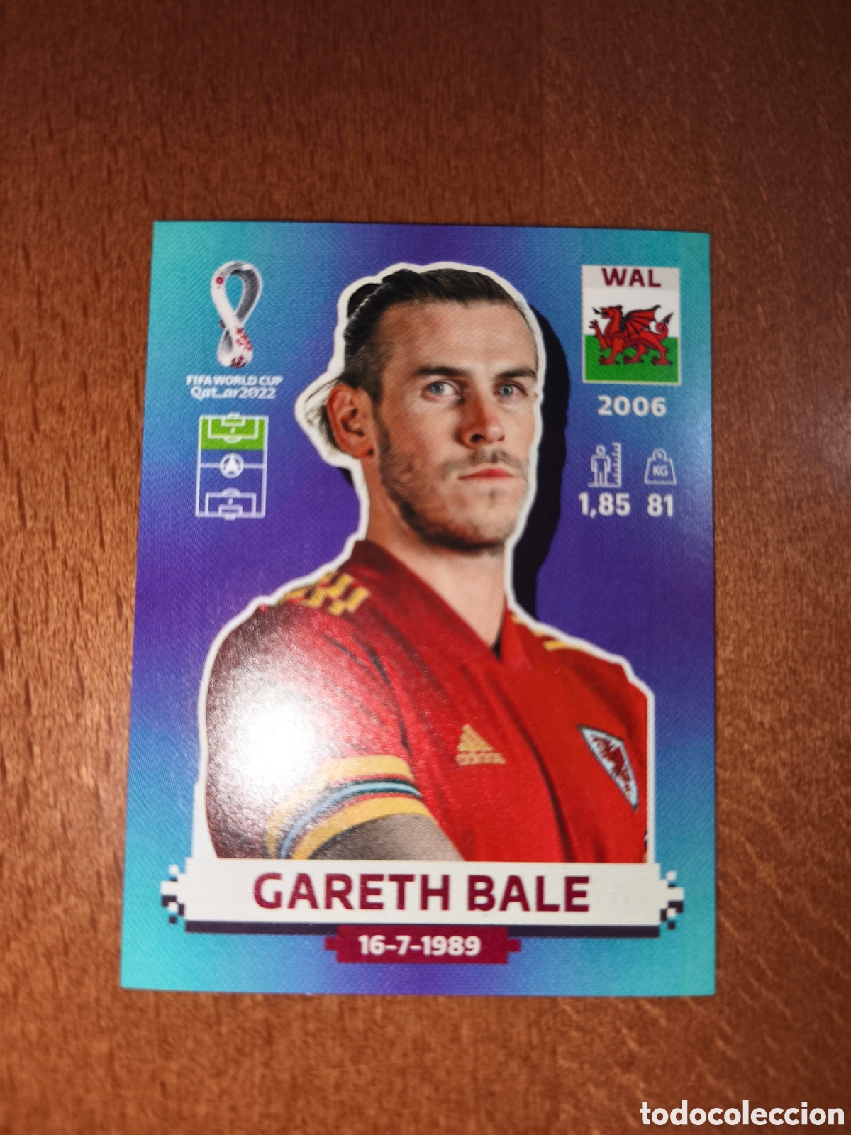 Cromos de F&uacute;tbol: Gareth Bale WAL 17 Fifa World Cup Qatar 2022 Gales