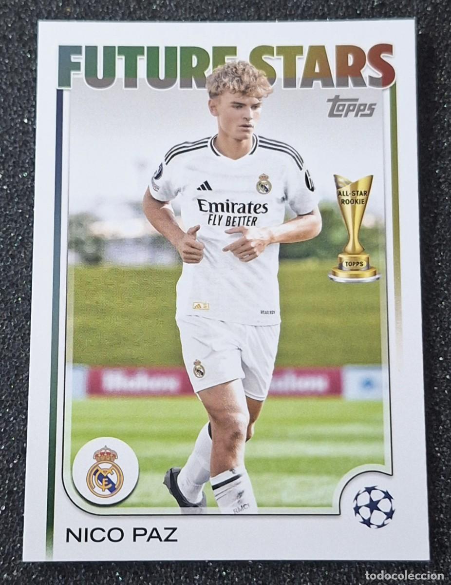 Cromos de F&uacute;tbol: Nico Paz Real Madrid Topps Soccer Future Stars