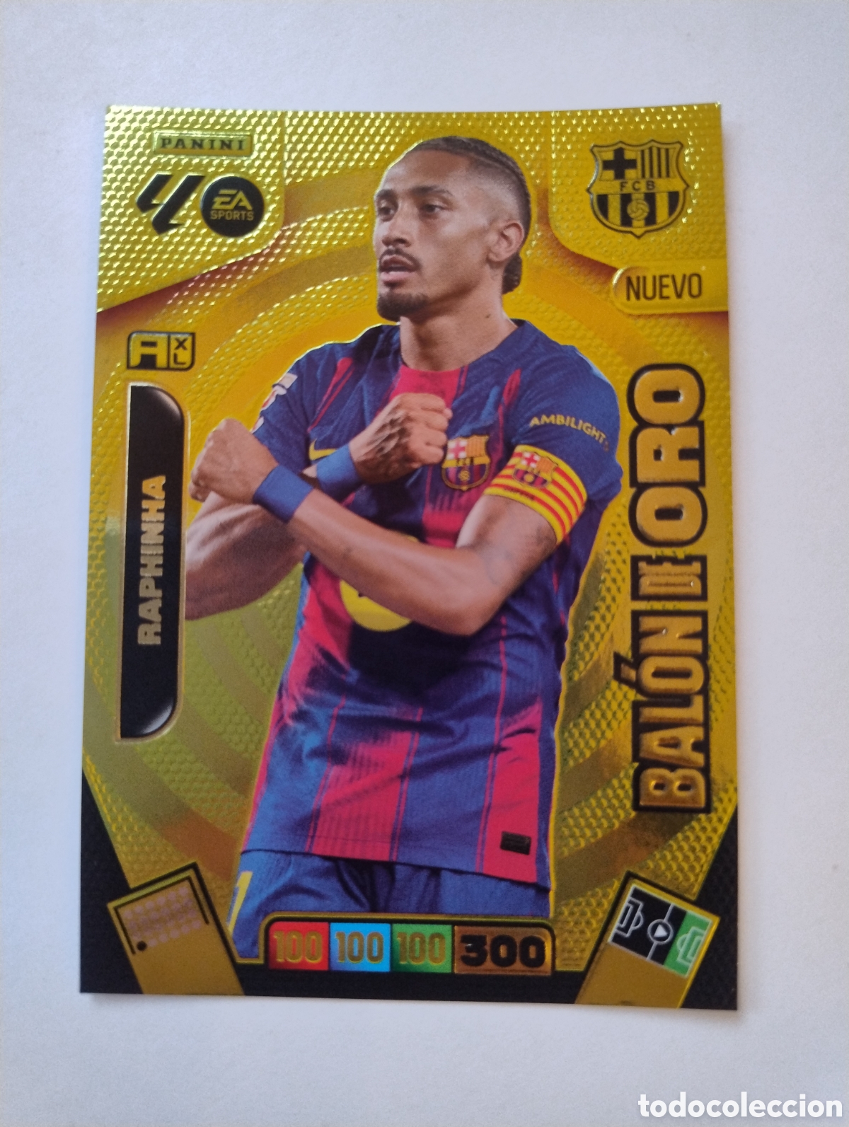 Cromos de F&uacute;tbol: Raphinha - Barcelona - Adrenalyn XL Liga 2025 - 2026 Nuevo Bal&oacute;n de Oro