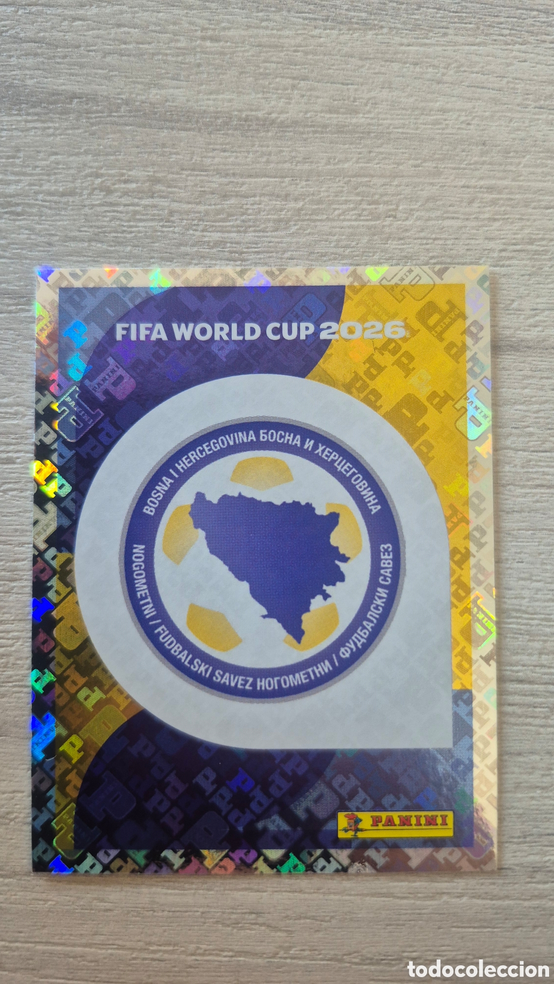Cromos de F&uacute;tbol: BIH1 Escudo Bosnia-Herzegovina FIFA World Cup 2026