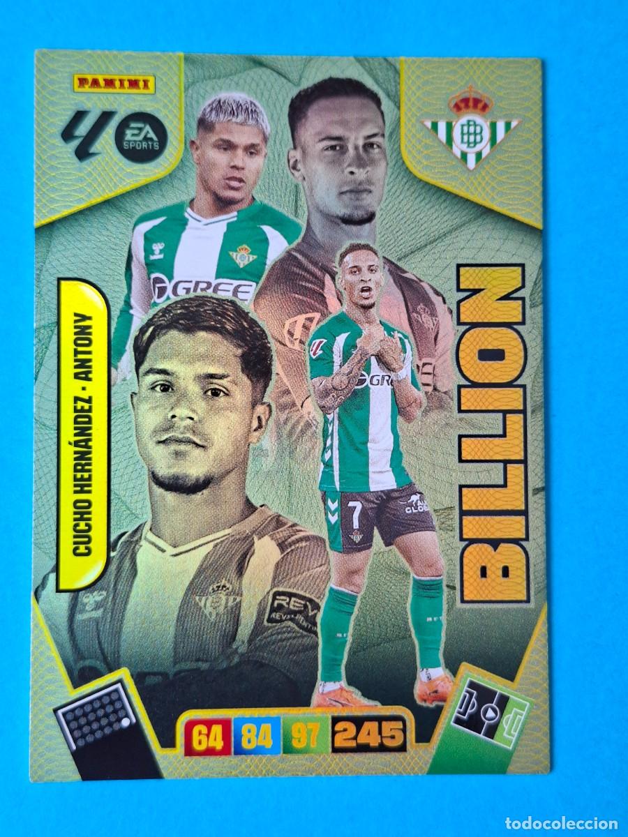 Cromos de F&uacute;tbol: Billion CUCHO HERANANDEZ / ANTONY (Betis) - Adrenalyn XL LaLiga 2025-26