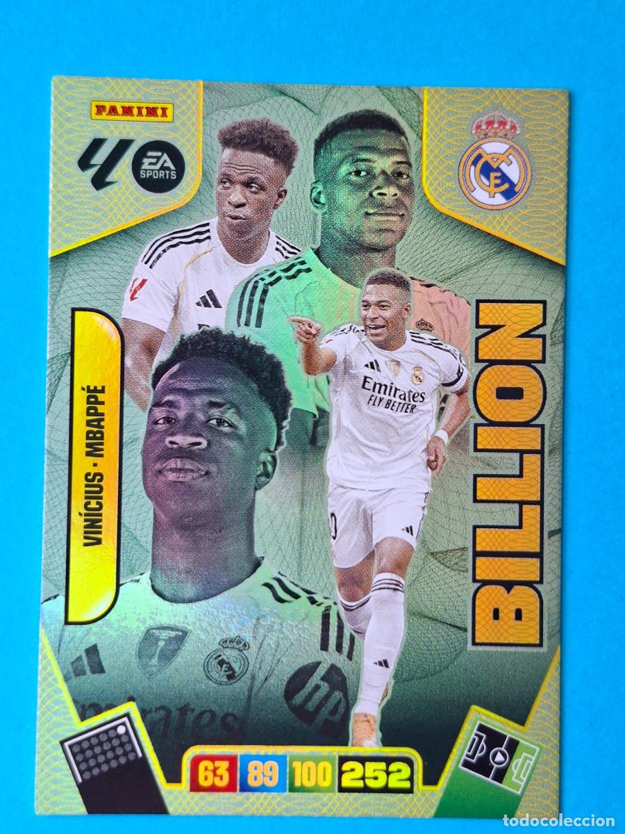 Cromos de F&uacute;tbol: Billion VIN&Iacute;CIUS / MBAPP&Eacute; (Real Madrid) - Adrenalyn XL LaLiga 2025-26