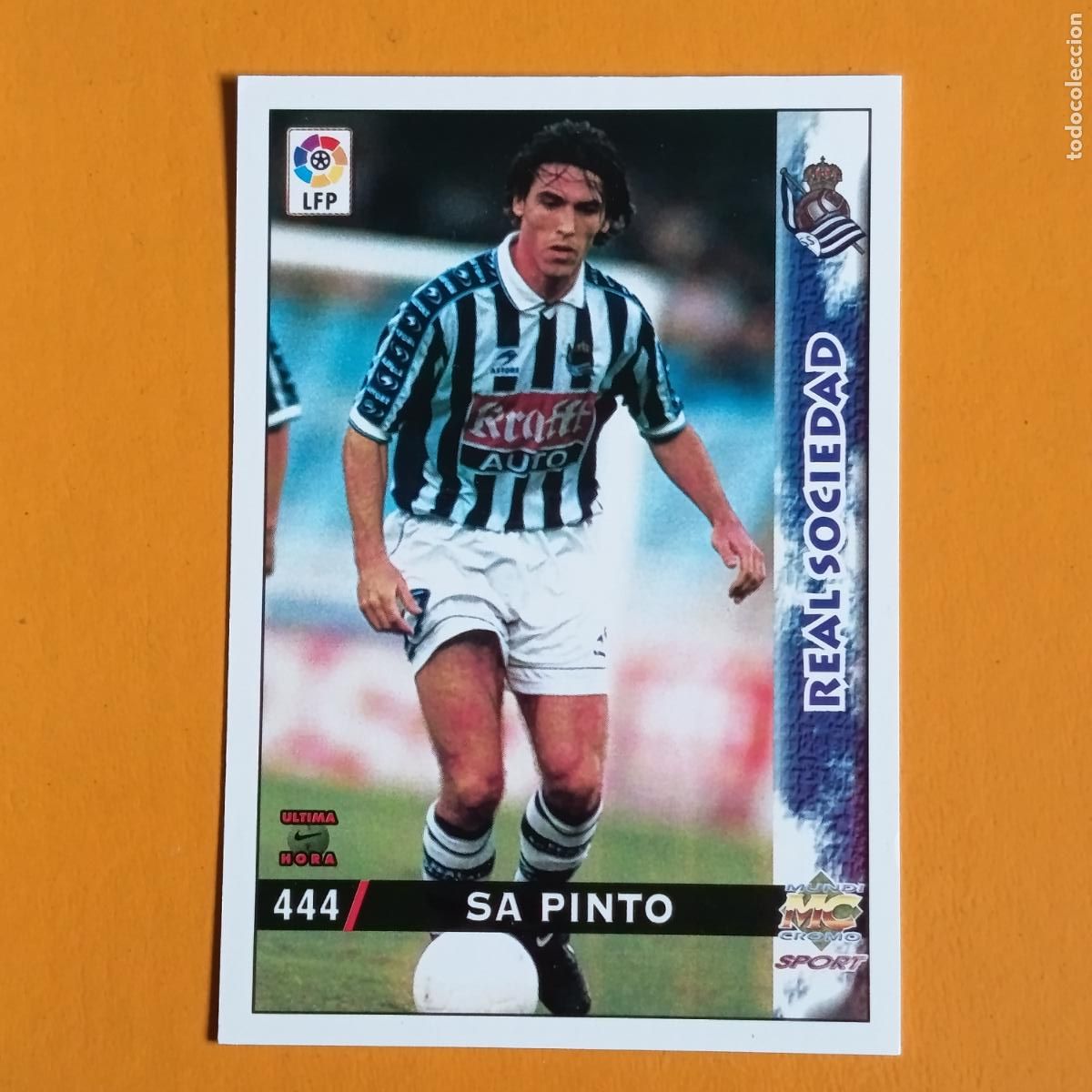 Cromos de F&uacute;tbol: 444 SA PINTO. &Uacute;LTIMA HORA. REAL SOCIEDAD. LAS FICHAS DE LA LIGA 98-99. MUNDICROMO