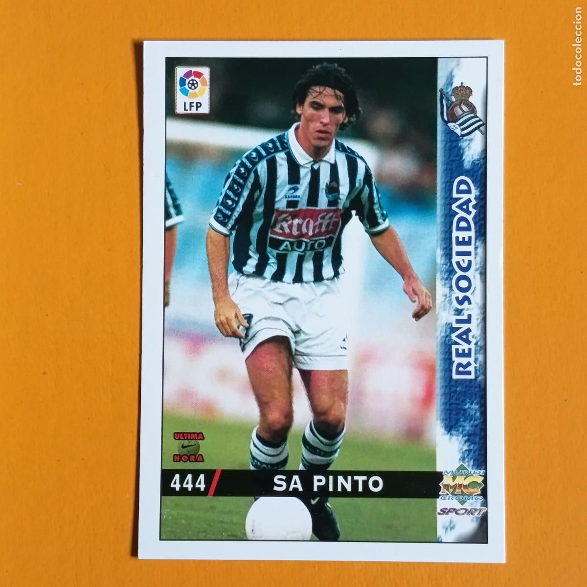 Cromos de F&uacute;tbol: 444 SA PINTO. &Uacute;LTIMA HORA. REAL SOCIEDAD. LAS FICHAS DE LA LIGA 98-99. MUNDICROMO