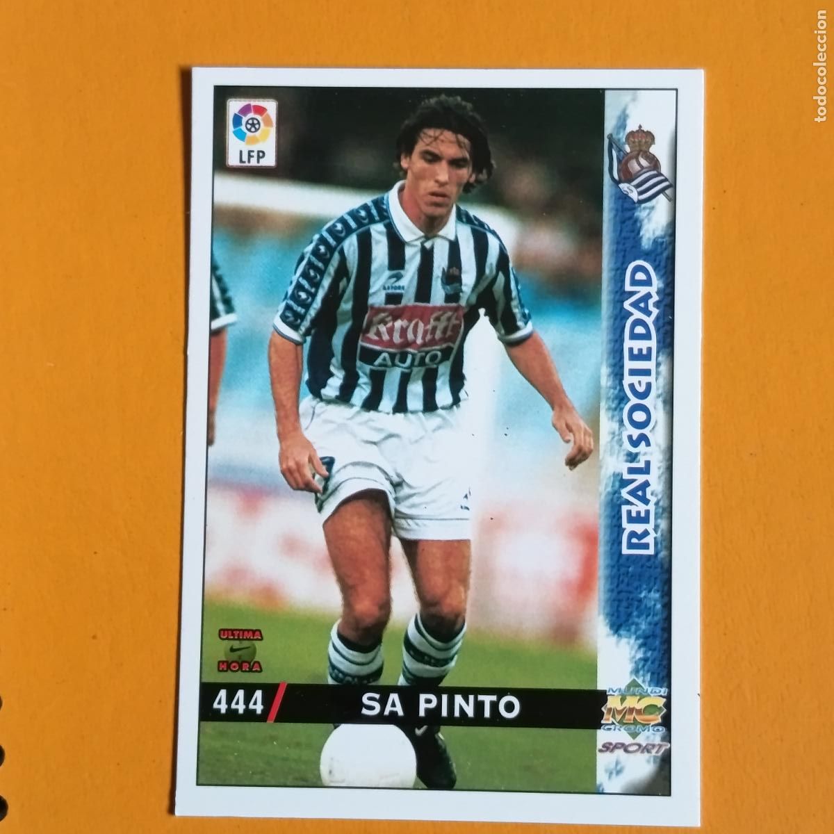 Cromos de F&uacute;tbol: 444 SA PINTO. &Uacute;LTIMA HORA. REAL SOCIEDAD. LAS FICHAS DE LA LIGA 98-99. MUNDICROMO