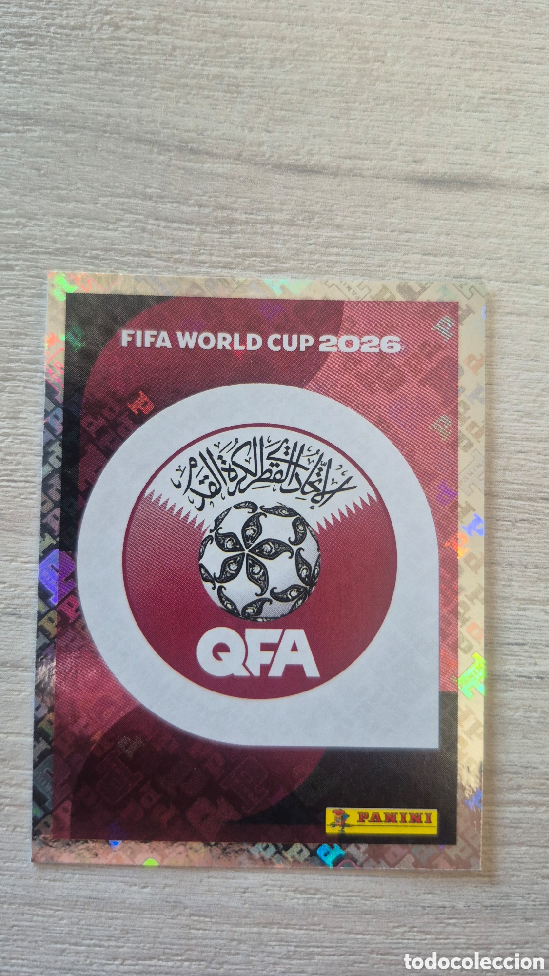 Cartes &agrave; collectionner de Football: QAT1 Escudo Qatar FIFA World Cup 2026