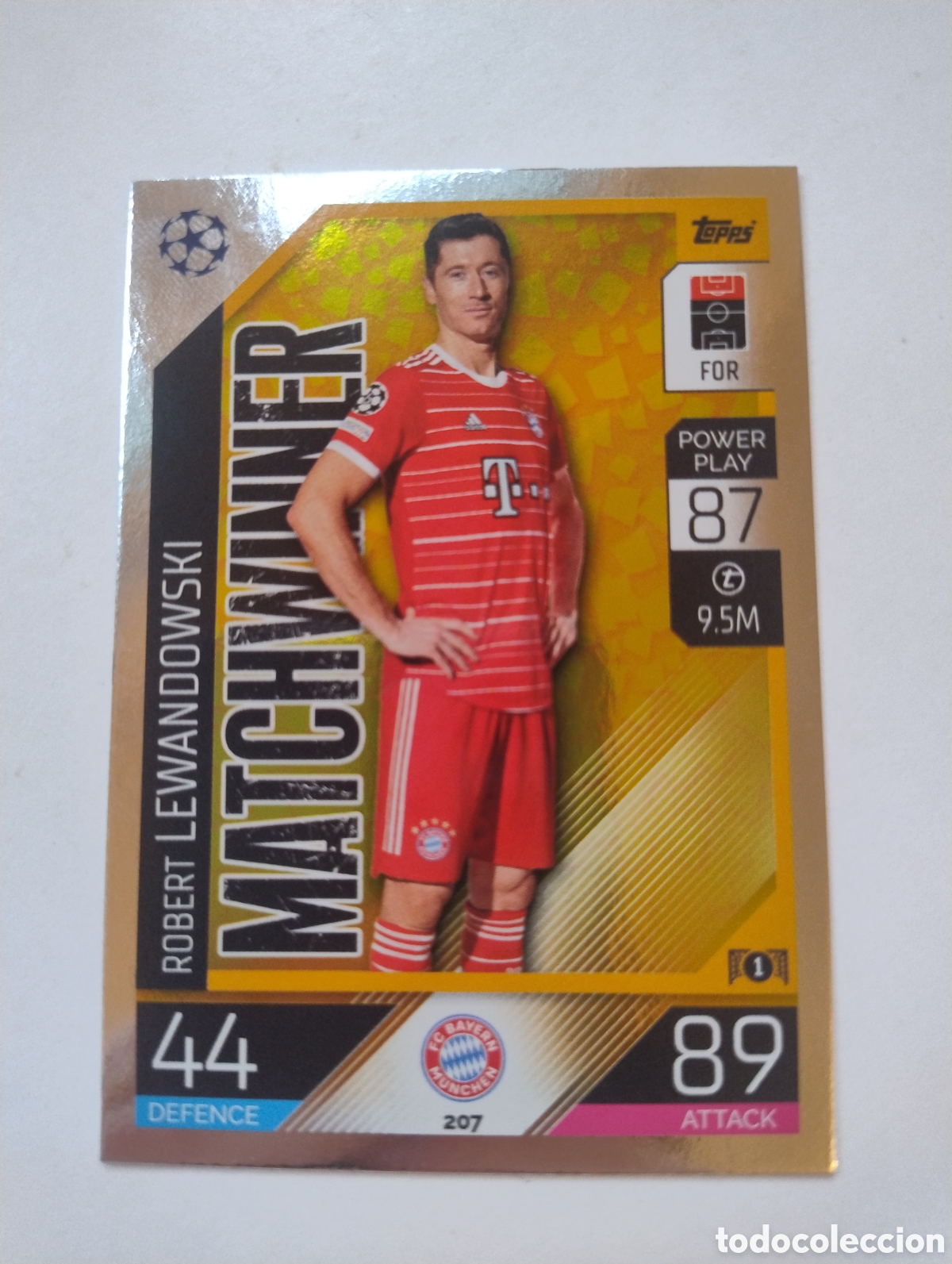 Figurine di Calcio: 207 - Lewandowski - Bayern Munich - Match Attax 2022 - 2023 Matchwinner