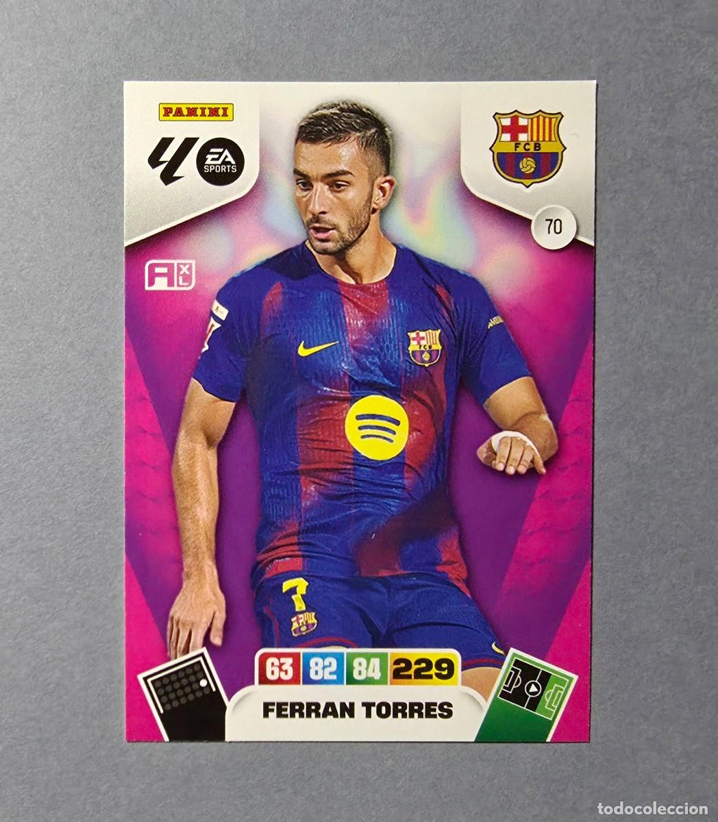 Fu&szlig;ball-Sticker: 70 FERRAN TORRES - BARCELONA - ADRENALYN XL 2025-26 - 25/26 (NUEVO)