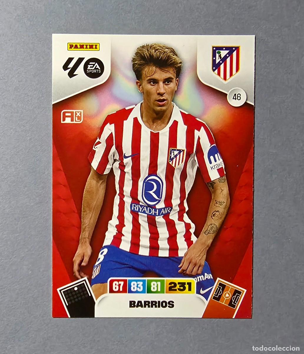 Cartes &agrave; collectionner de Football: 46 BARRIOS - ATL&Eacute;TICO MADRID - ADRENALYN XL 2025-26 - 25/26 (NUEVO)
