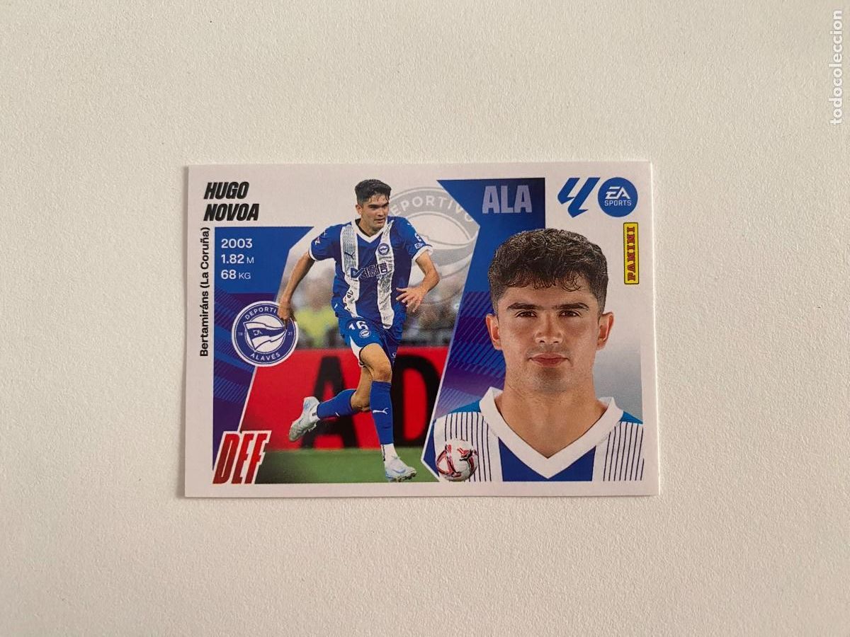 Figurine di Calcio: LALIGA ESTE 2025 2026 EA SPORTS 25 26 ALBUM PANINI LIGA N 6 DEPORTIVO ALAV&Eacute;S HUGO NOVOA
