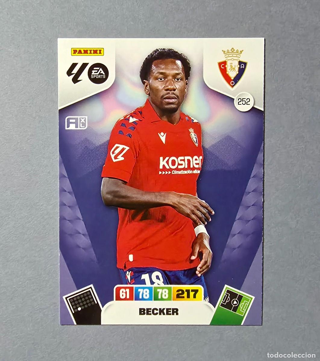 Football Stickers: 252 BECKER - OSASUNA - ADRENALYN XL 2025-26 - 25/26 (NUEVO)