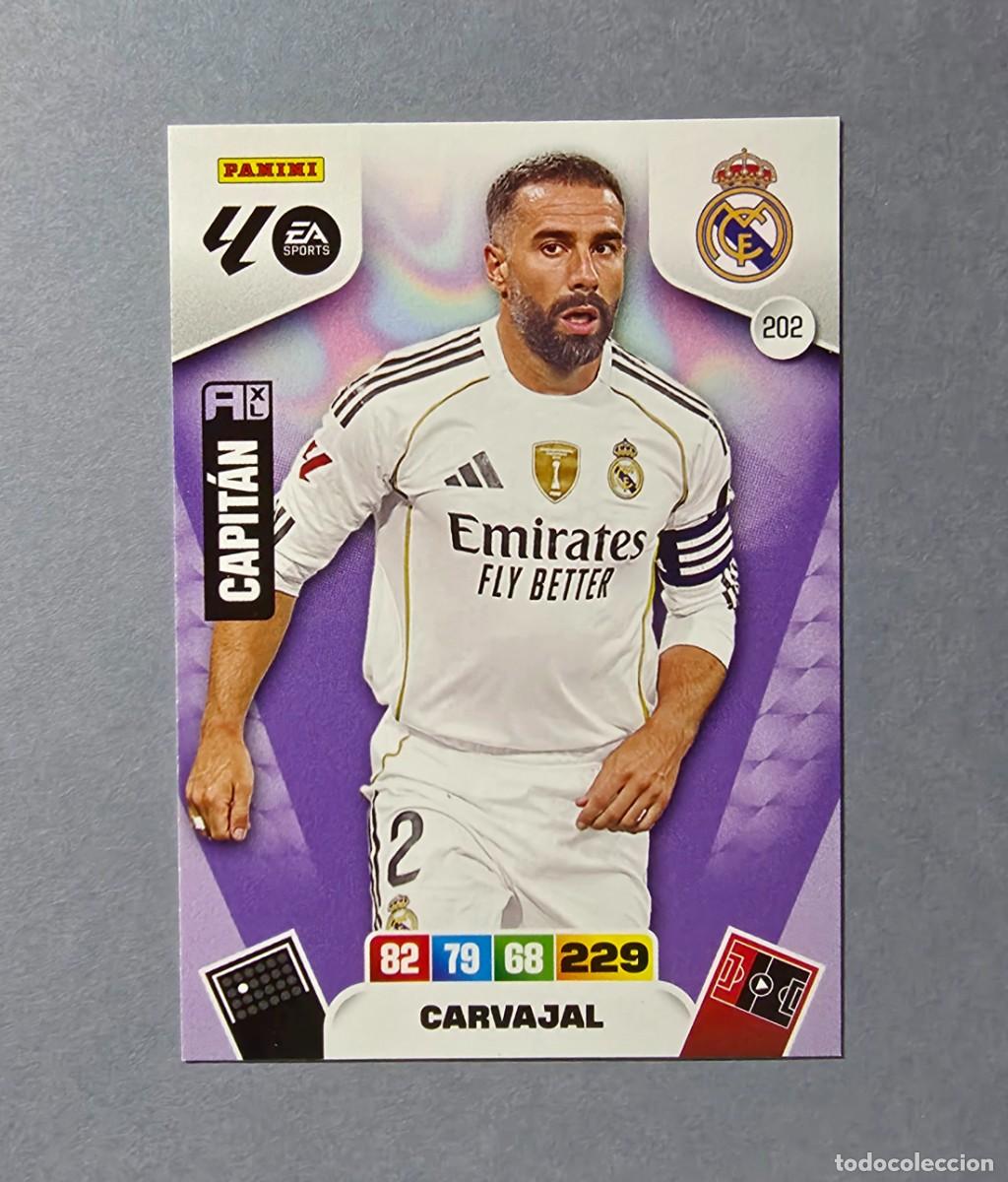 Football Stickers: 202 CARVAJAL - REAL MADRID - ADRENALYN XL 2025-26 - 25/26 (NUEVO)