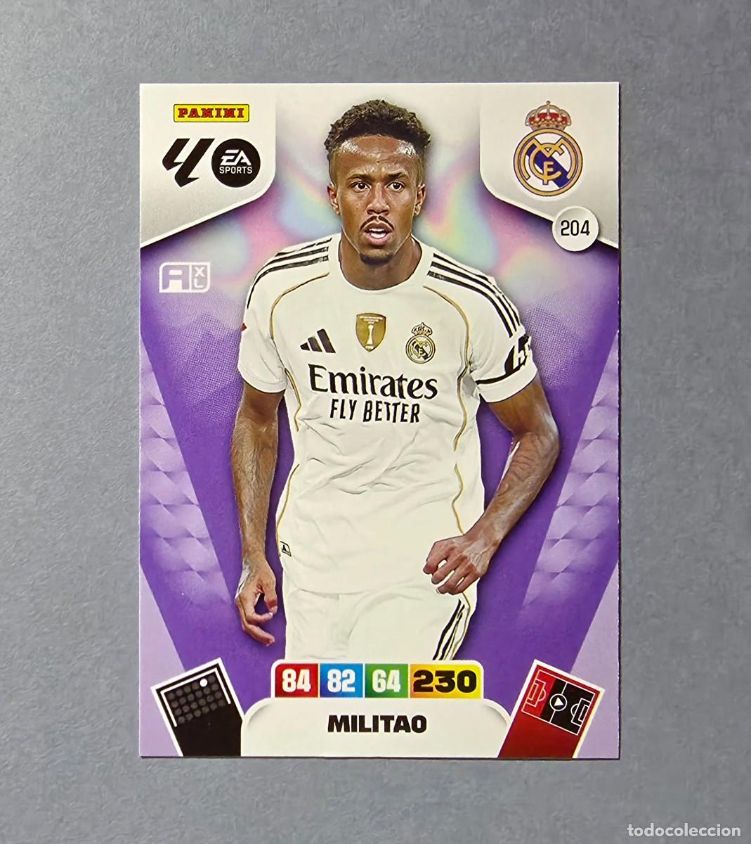 Football Stickers: 204 MILITAO - REAL MADRID - ADRENALYN XL 2025-26 - 25/26 (NUEVO)