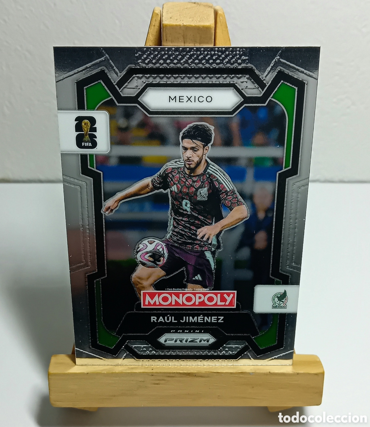 Fu&szlig;ball-Sticker: RAUL JIM&Eacute;NEZ 2026 MEXICO MONOPOLY PRIZM PANINI N&deg;58.