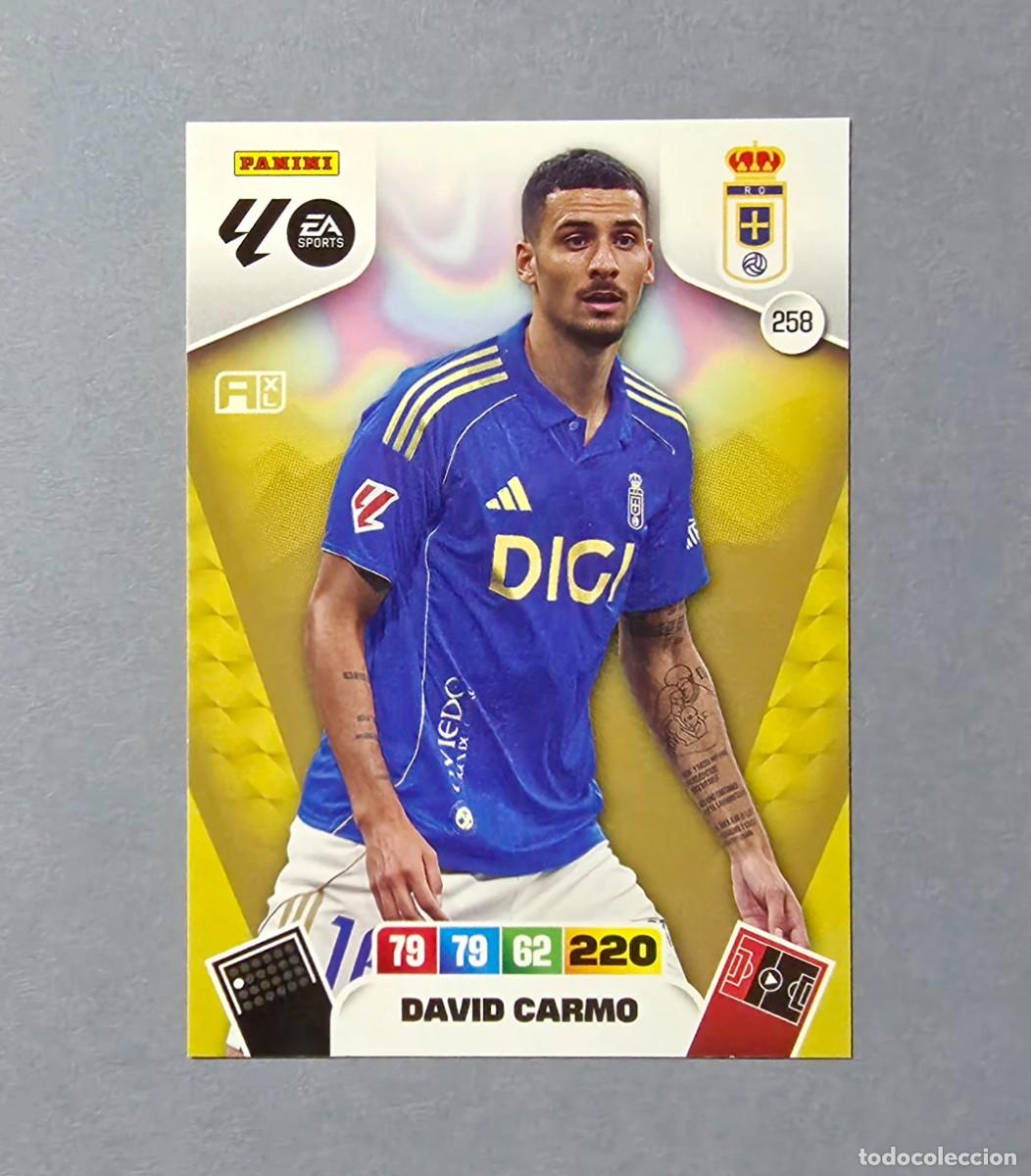 Cromos de Futebol: 258 DAVID CARMO - OVIEDO - ADRENALYN XL 2025-26 - 25/26 (NUEVO)