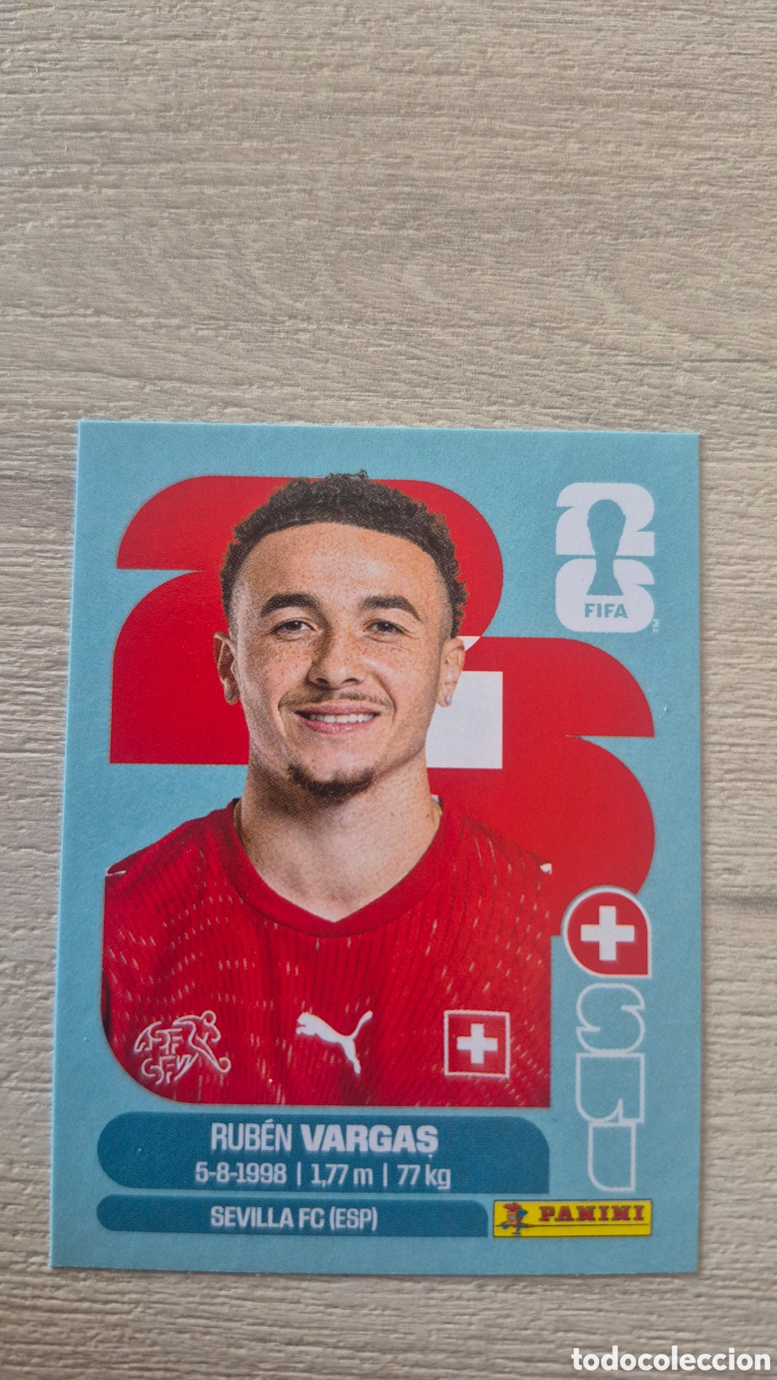 Cromos de F&uacute;tbol: SUI18 Vargas FIFA World Cup 2026