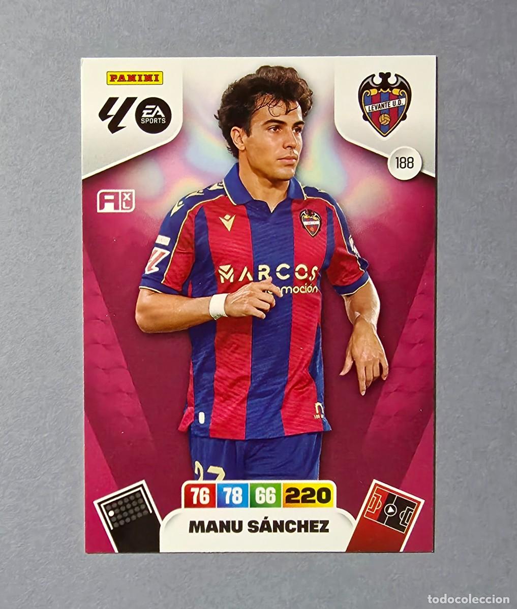 Cromos de F&uacute;tbol: 188 MANU S&Aacute;NCHEZ - LEVANTE - ADRENALYN XL 2025-26 - 25/26 (NUEVO)
