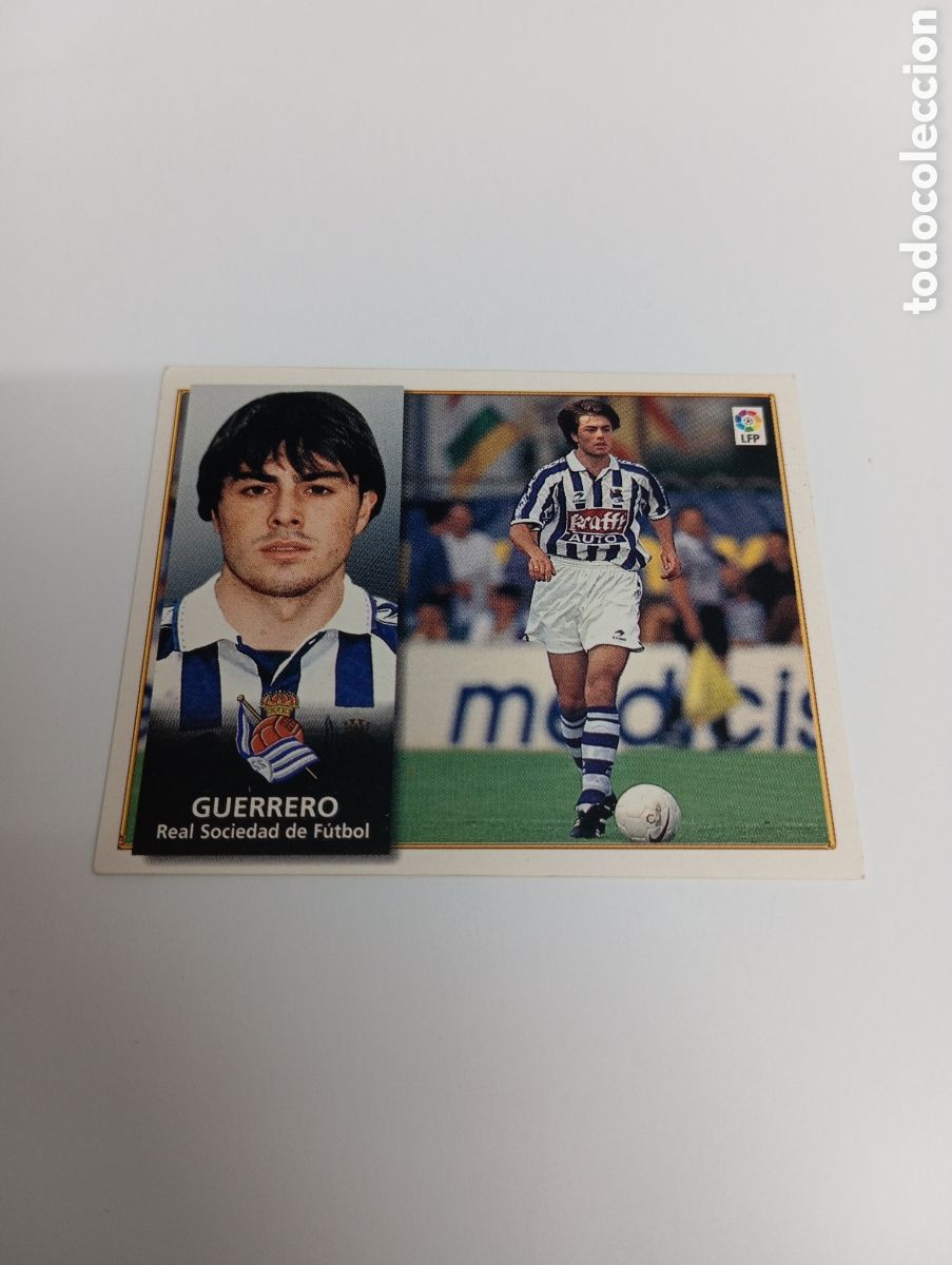 Cromos de F&uacute;tbol: GUERRERO COLOCA Real Sociedad Liga Este 1998 1999 NUEVO SIN PEGAR 98 99