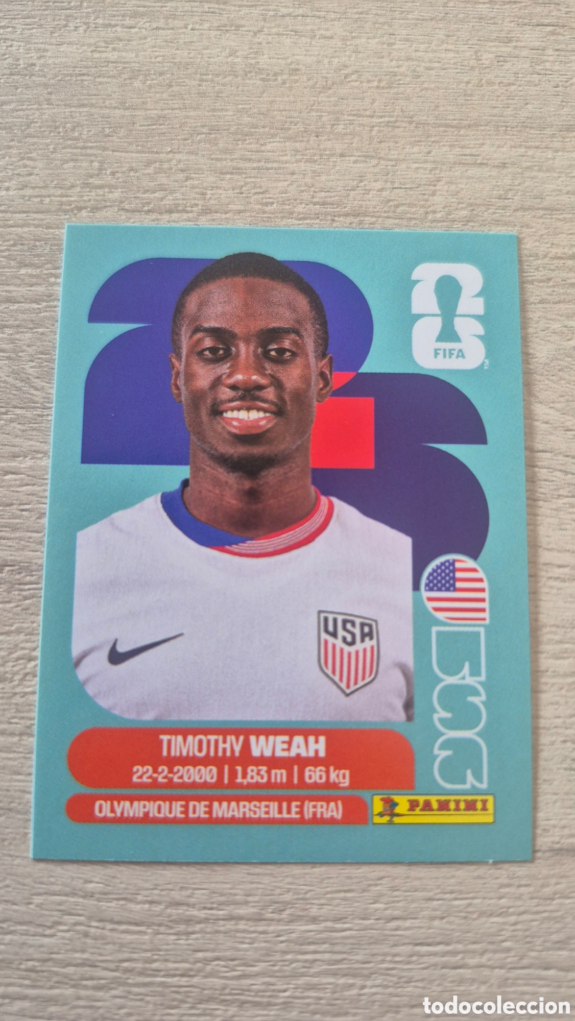 Cromos de F&uacute;tbol: USA12 Weah FIFA World Cup 2026