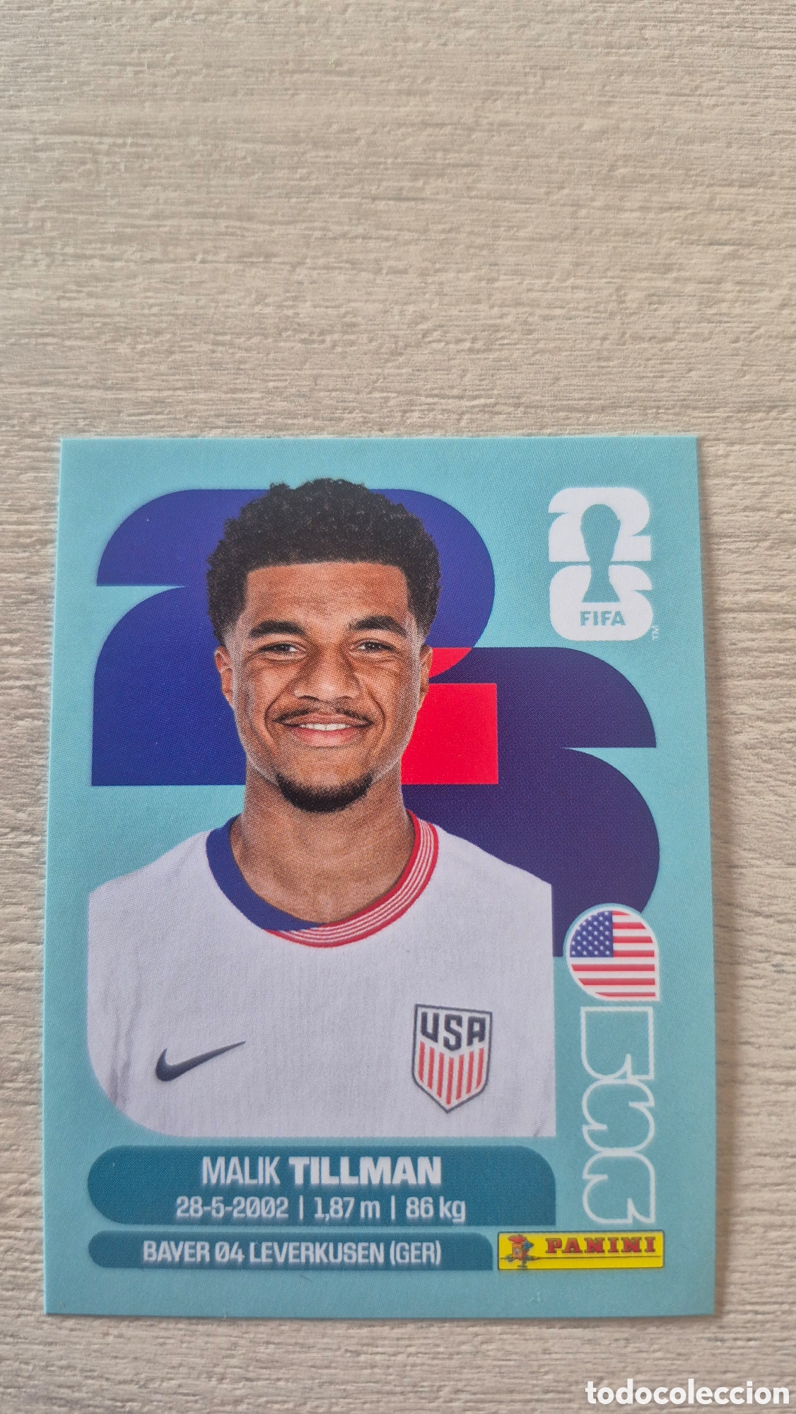 Fu&szlig;ball-Sticker: USA15 Tillman FIFA World Cup 2026