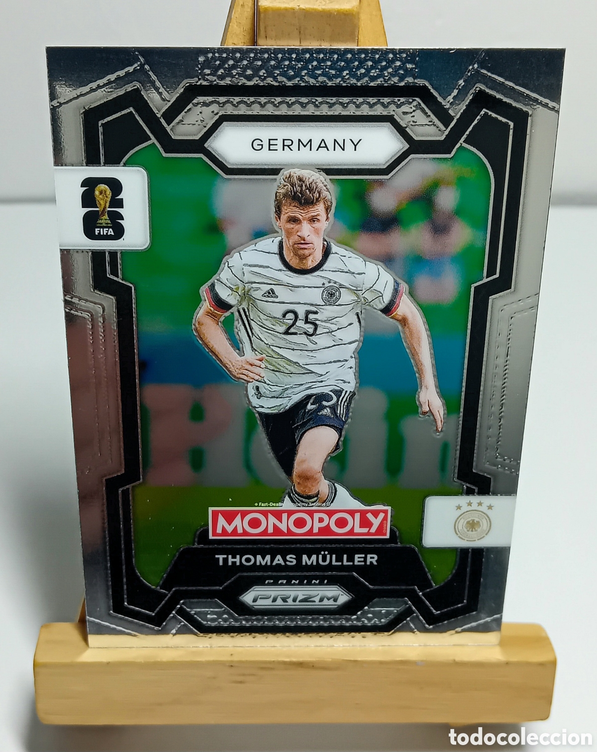 Football Stickers: THOMAS M&Uuml;LLER 2026 ALEMANIA MONOPOLY PRIZM PANINI N&deg;59.
