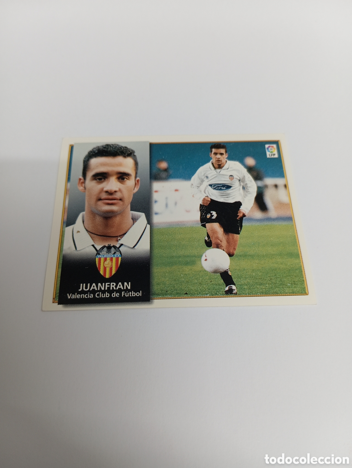 Fu&szlig;ball-Sticker: JUANFRAN Valencia Liga Este 1998 1999 NUEVO SIN PEGAR 98 99