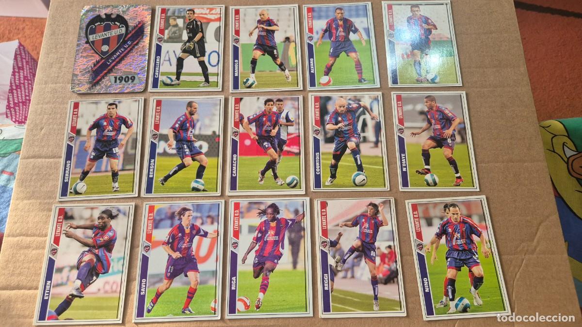 Cartes &agrave; collectionner de Football: LOTE MUNDICROMO 2007 2008 EQUIPO LEVANTE. SON 20 CROMOS CON REPETIDOS