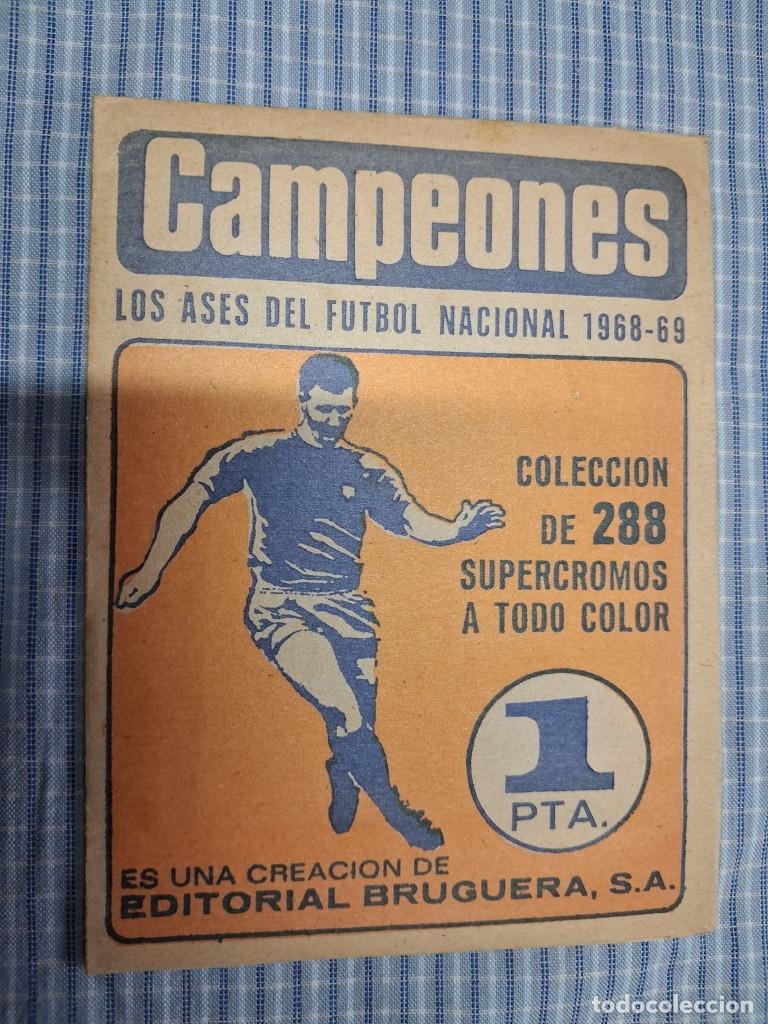 Cartes &agrave; collectionner de Football: Sobre con cromos sin abrir de F&uacute;tbol. Editorial Bruguera Campeones 1968/69. Los Ases del F&uacute;tbol