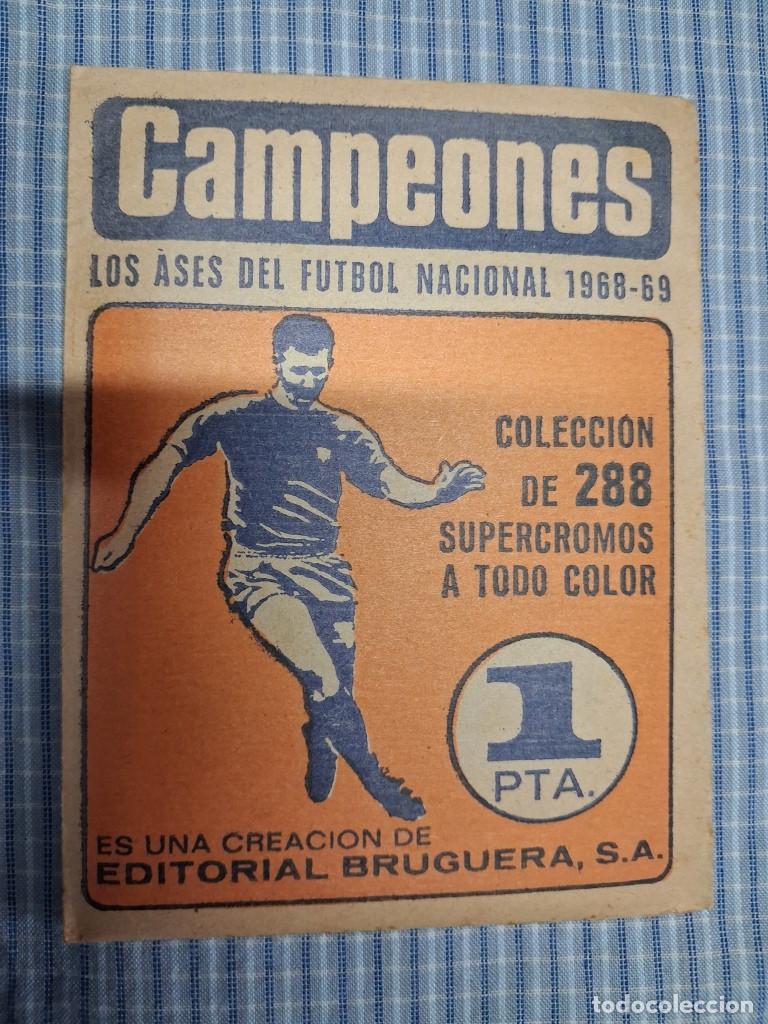 Cartes &agrave; collectionner de Football: Sobre con cromos sin abrir de F&uacute;tbol. Editorial Bruguera Campeones 1968/69. Los Ases del F&uacute;tbol