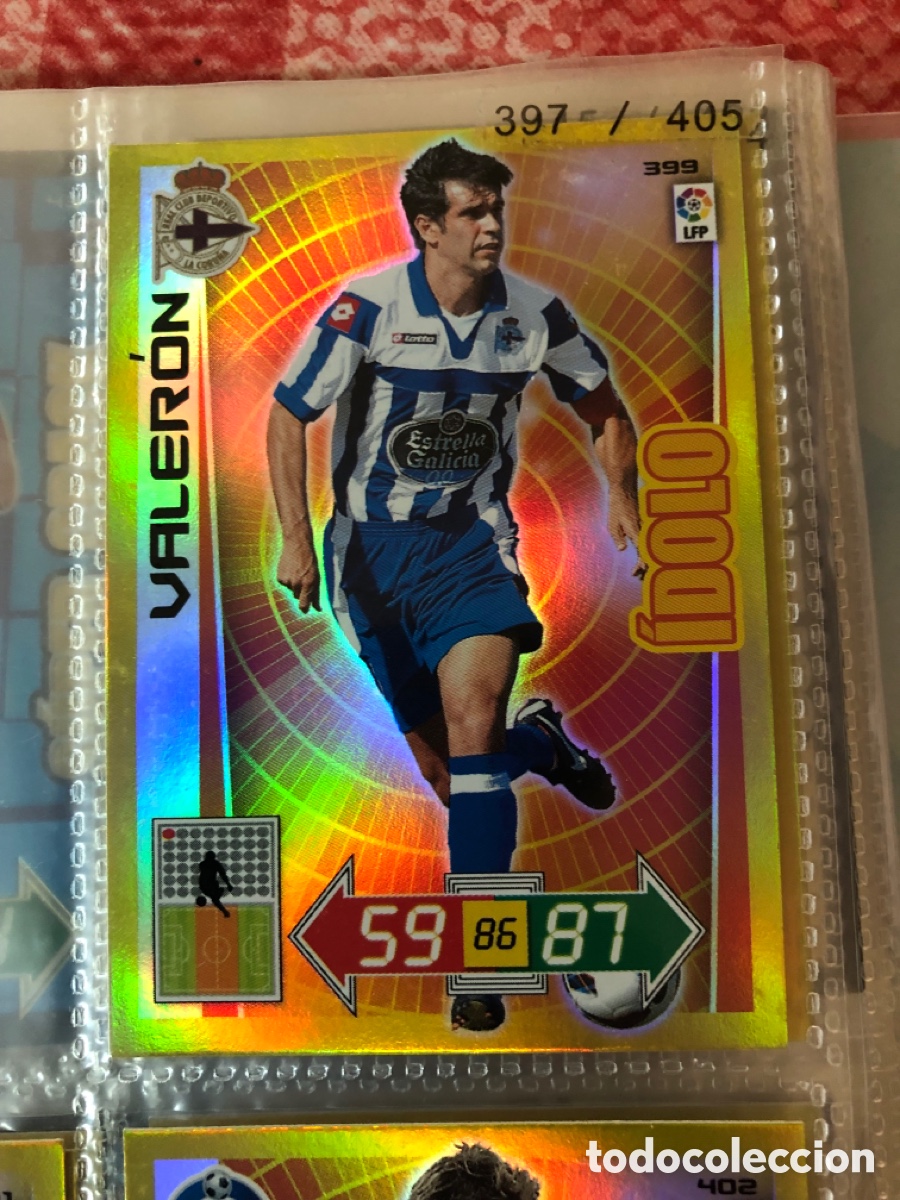 Cromos de F&uacute;tbol: Adrenalyn 2012 2013 &iacute;dolo Valeron 399 deportivo de La Coru&ntilde;a
