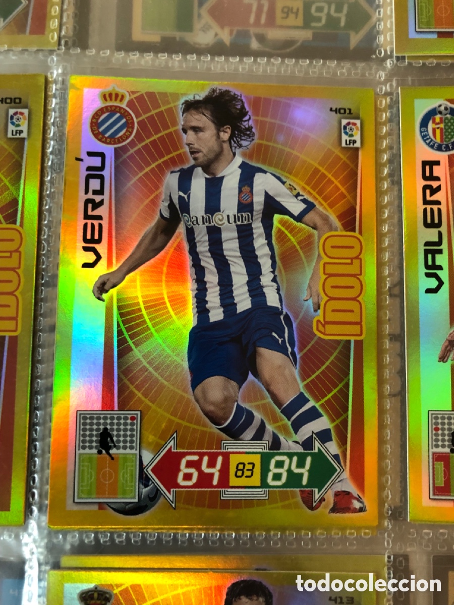 Cromos de F&uacute;tbol: Adrenalyn 2012 2013 &iacute;dolo verdu 401 espa&ntilde;ol