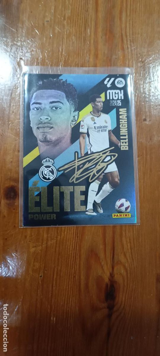 Cromos de F&uacute;tbol: MEGACRACKS BELLINGHAM ELITE POWER P1 P 1 FIRMADO REAL MADRID CROMO LIGA 24 25 2024 2025 MGK PANINI
