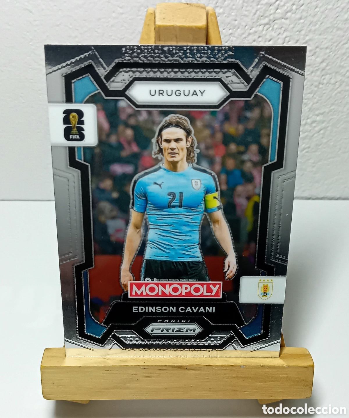 Cromos de F&uacute;tbol: EDINSON CAVANI 2026 URUGUAY MONOPOLY PRIZM PANINI N&deg;70.