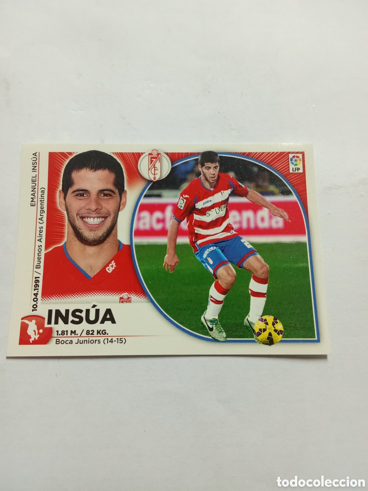Cromos de F&uacute;tbol: INSUA GRANADA LIGA ESTE 14 15 INVIERNO