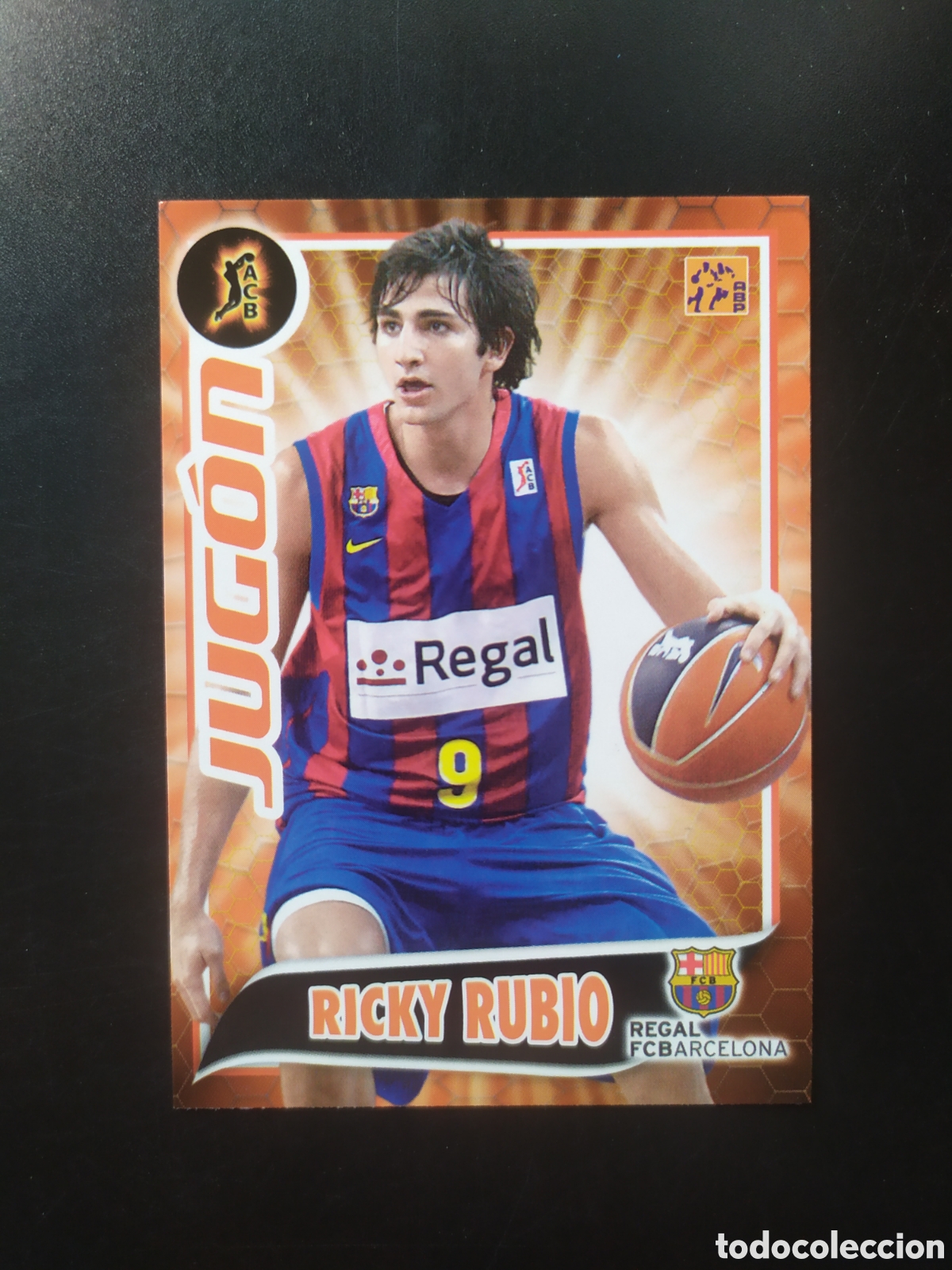 Cromos de F&uacute;tbol: Liga ACB baloncesto 2009 2010 09 10 panini Ricky Rubio jugon n&deg; 268 Barcelona