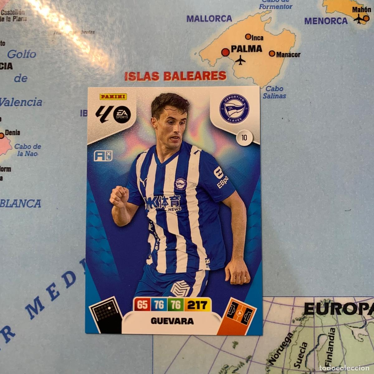 Cromos de F&uacute;tbol: Guevara n&uacute;mero 10 del Alav&eacute;s cromo adrenalyn XL 25-26 2025-2026