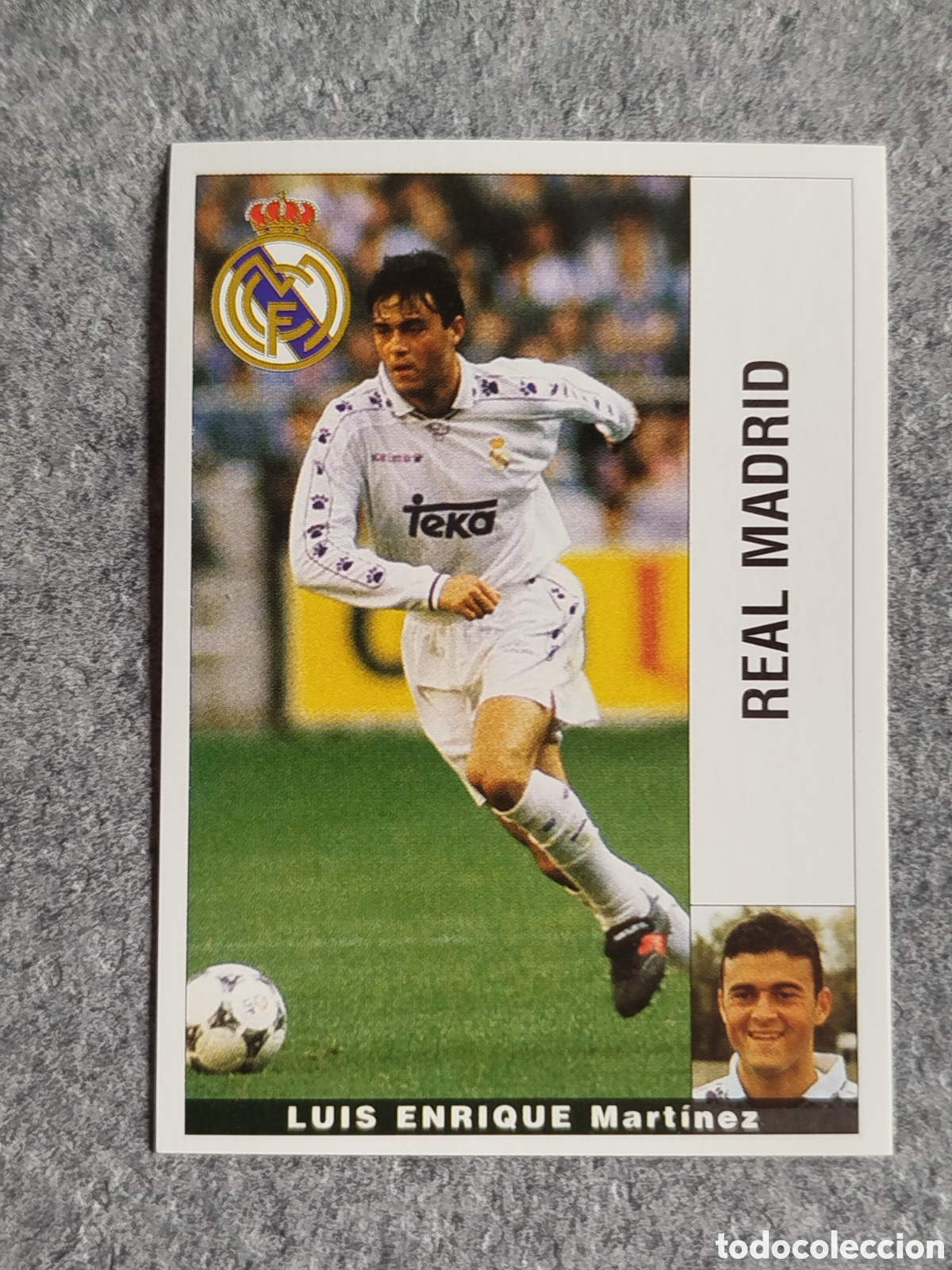 Cromos de F&uacute;tbol: CROMO LUIS ENRIQUE REAL MADRID PANINI LIGA 1995/96 95 96 NUNCA PEGADO SIN PEGAR