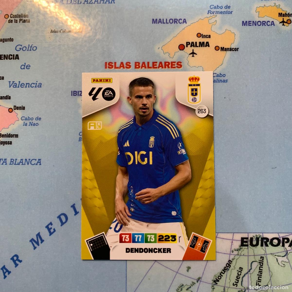 Figurine di Calcio: Dendoncker n&uacute;mero 263 del Oviedo cromo adrenalyn XL 25-26 2025-2026
