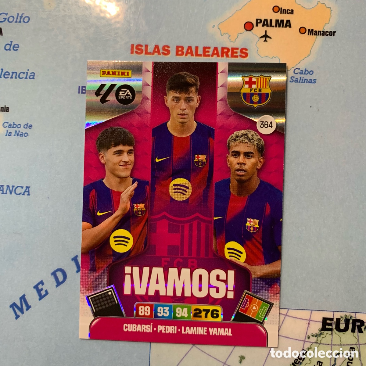 Figurine di Calcio: Vamos n&uacute;mero 364 del Barcelona cromo adrenalyn XL 25-26 2025-2026